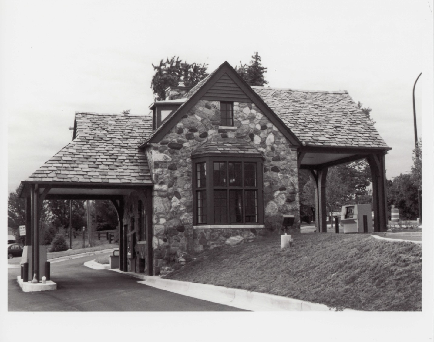 1. Tuomy Hills Service Station (now University Bank) Ann Arbor, MI. Looking west from Stadium Blvd.