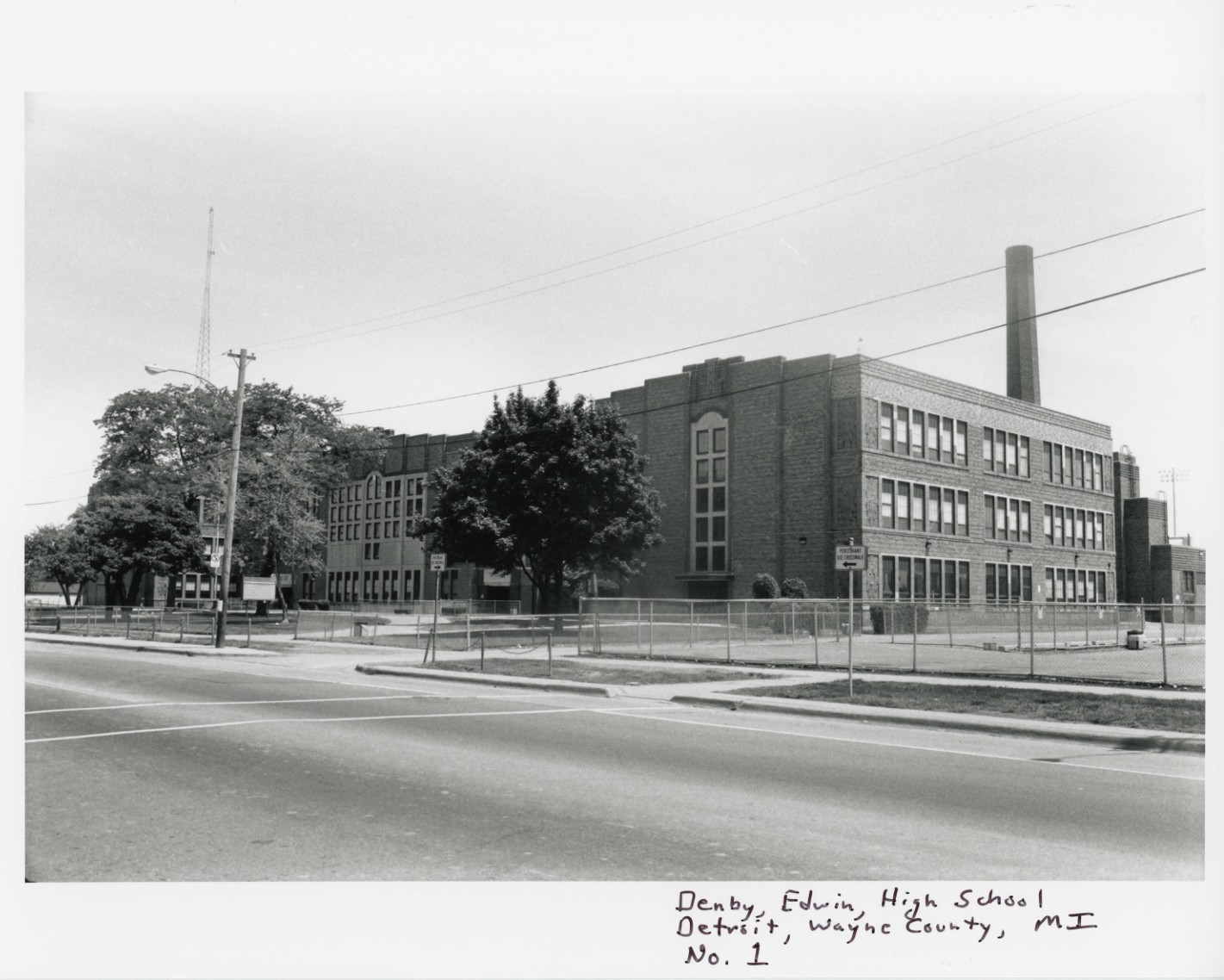 Denby, Edwin, High School Detroit, Wayne County, MI No. 1