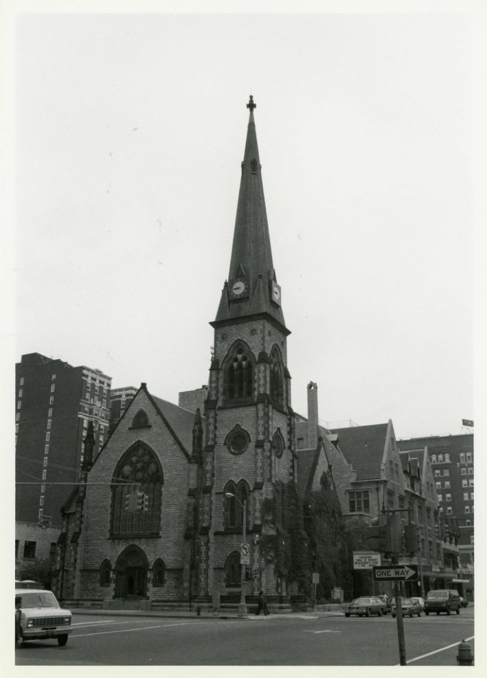 CENTRAL UNITED METHODIST CHURCH
23 East Adams at Woodward Avenue
Detroit, Wayne County, Michigan
PHOTOGRAPHER: Leslie J. Vollmert
DATE: October, 1980
NEGATIVE: Michigan History Division
Michigan Dept. of State
Lansing, Michigan 48918
VIEW: Camera facing NE
PHOTO: No. 1 of 53
