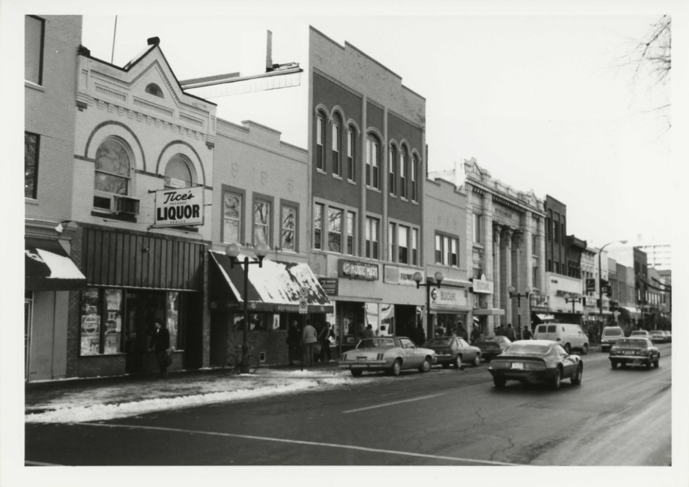 1. Name of Property: Nickels Arcade
2. City and State where located: Ann Arbor, Michigan
3. Name of Photographer: Malcolm L. Collins, AIA
4. Date of Photograph: 2/86
5. Location of Photograph Negative:
Architects Four, Inc.
208 W. Liberty Street
Ann Arbor, Michigan 48104
6. Description of View: Streetscape view looking at east elevation, camera looking northwest.
7. Photo Number: 1
JUN 8 1987