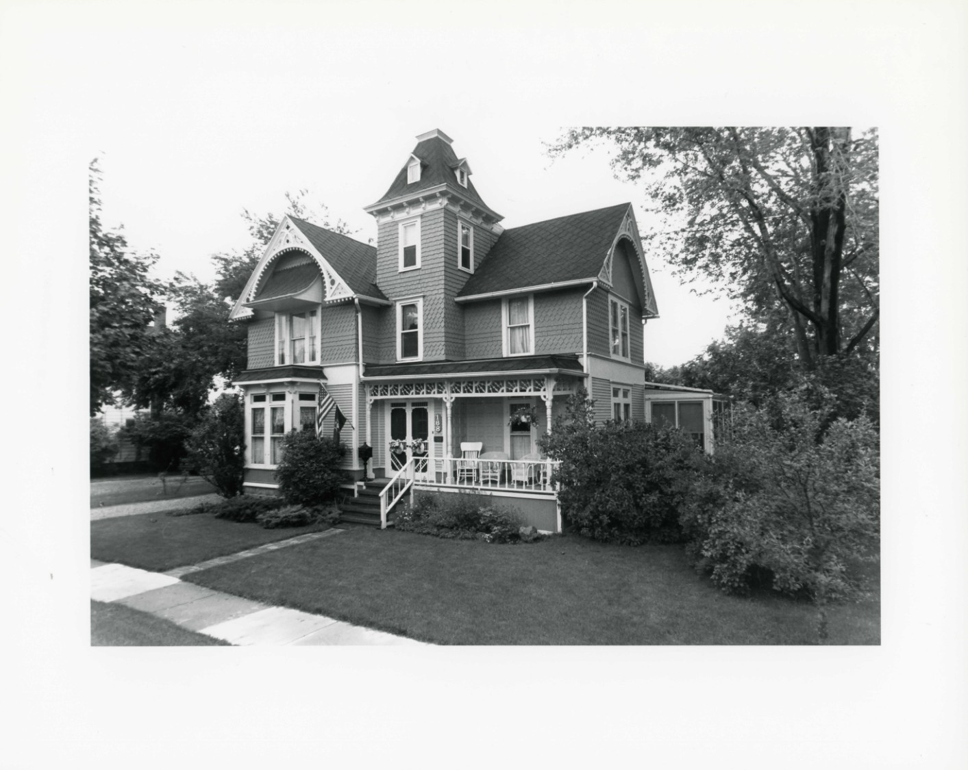 Charles G. Curtiss, Sr., House Plymouth, Wayne Co., MI #1 East corner of house from directions of Hamilton and S. Union corner