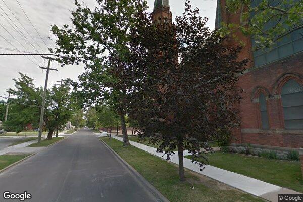 Street view of Ste. Anne Catholic Church Complex