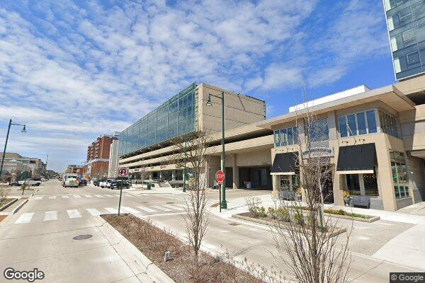 Street view of 555 South Woodward Building