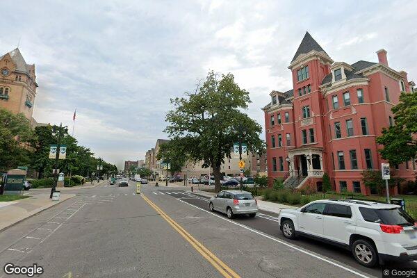 Street view of Hilberry Theatre