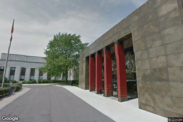 Street view of Detroit Public Library, Main Branch